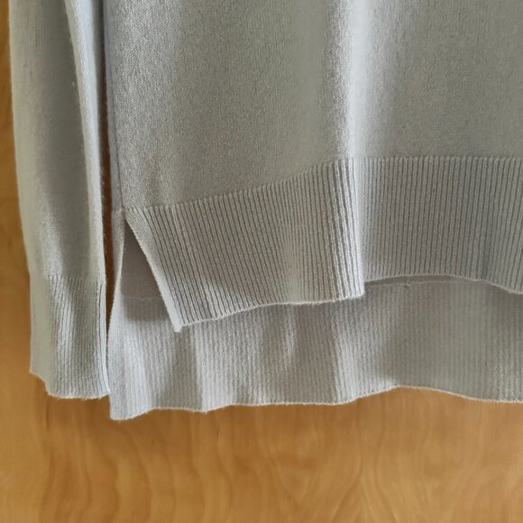 Women's Light Blue Crew Neck Sweater - Picture 3 of 7